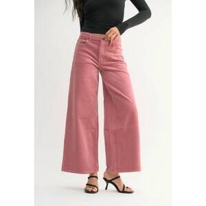 NEW JBD. high rise corduroy wide leg pants in rose